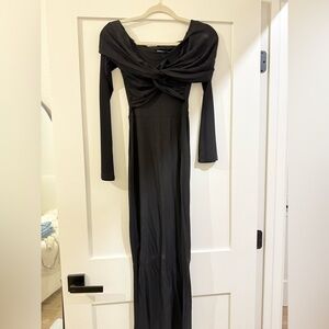 ASOS Black Off-Shoulder Dress